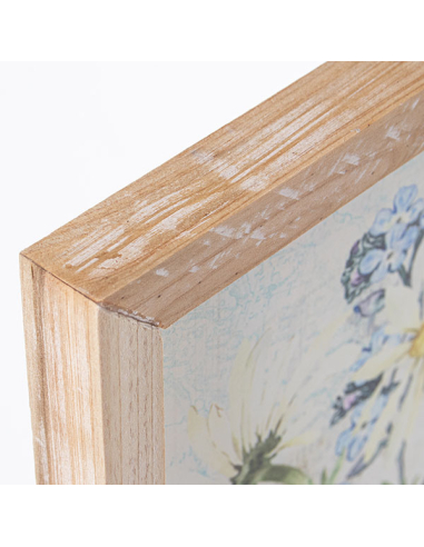 Set 2 cuadros lienzo jarrón flores...