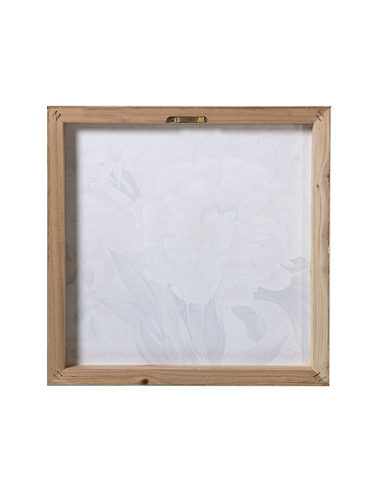 Set 4 cuadros lienzo flores