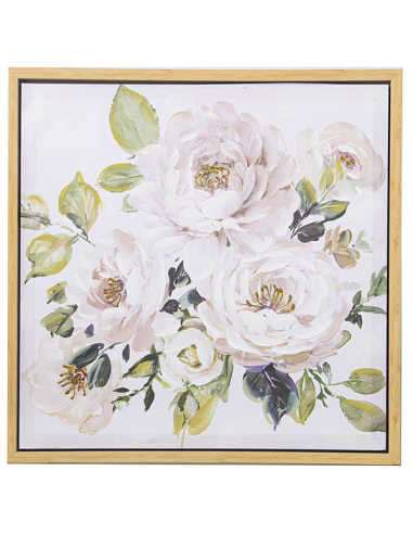 Set 2 cuadros lienzo flores...