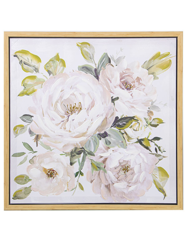 Set 2 cuadros lienzo flores...