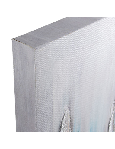 Set 2 cuadros lienzo abstracto 40x40 cm