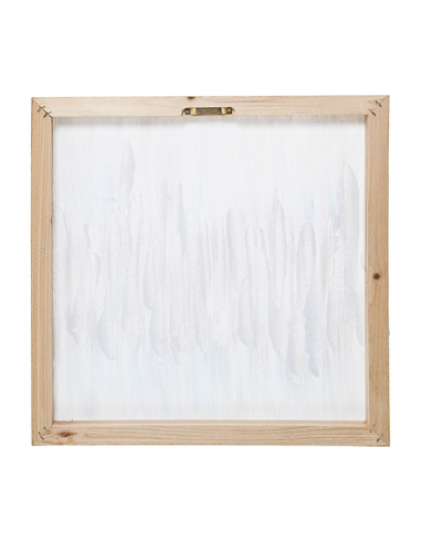 Set 2 cuadros lienzo abstracto 40x40 cm