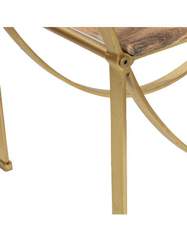 Estantería metal dorado 5 baldas...