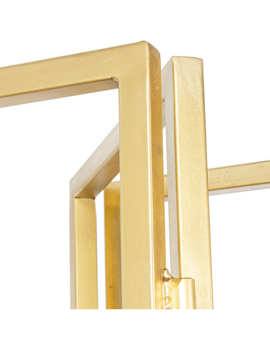 Estantería dorada 3 baldas caballete