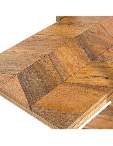 Estantería dorada 3 baldas caballete