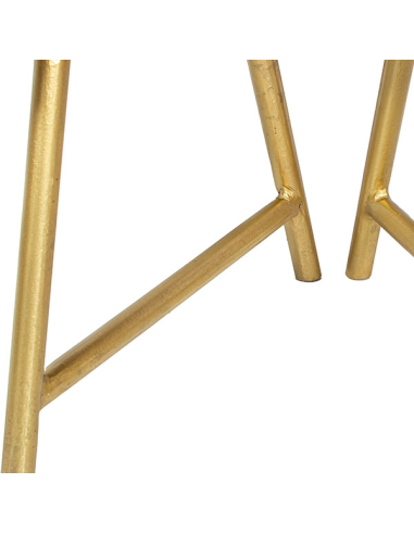 Estantería dorada 3 baldas caballete