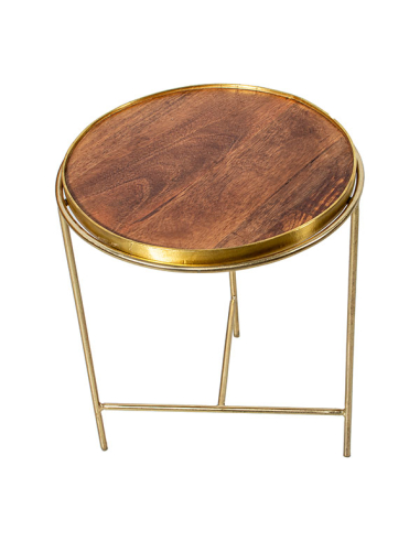 Set de mesas auxiliares redonda y...