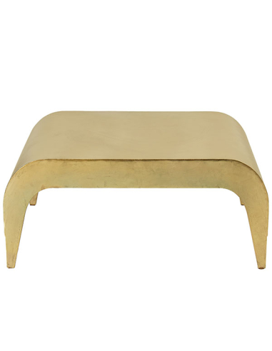 Mesa de centro Trakehner metal dorado