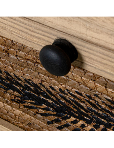 Cajonera 2 cajones diseño hoja