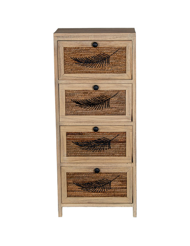 Cajonera 4 cajones diseño hoja