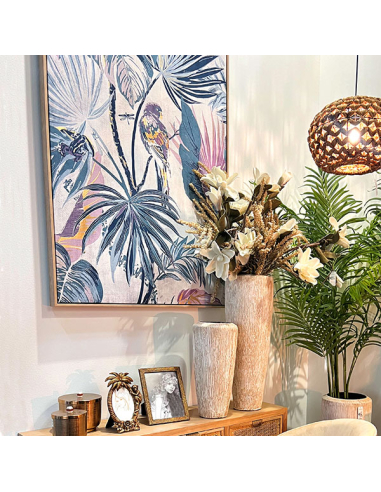 Cuadro lienzo 80x120cm selvático loro