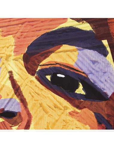 Cuadro lienzo impreso mujer amarillo...