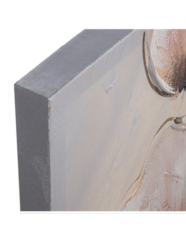 Set 2 cuadros lienzo flores rosadas...