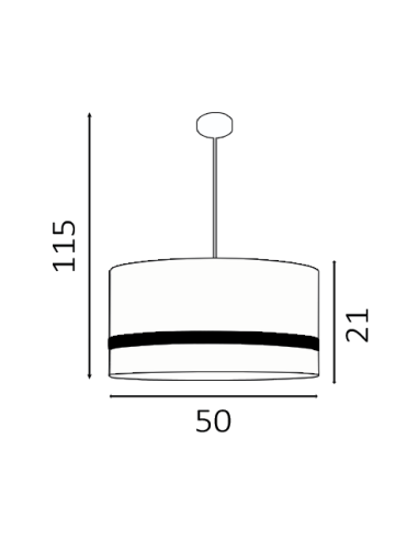 Lámpara de techo Terc grande