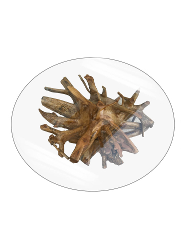 Mesa de comedor raíz teka blanqueada