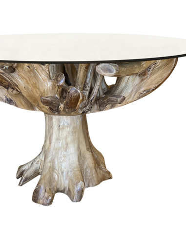 Mesa raíz teka blanqueada 150 cm