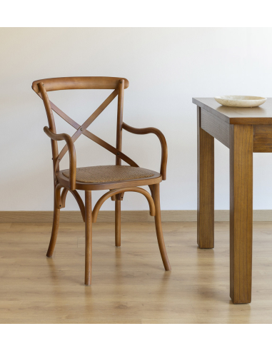 Silla comedor con brazos París cruz...