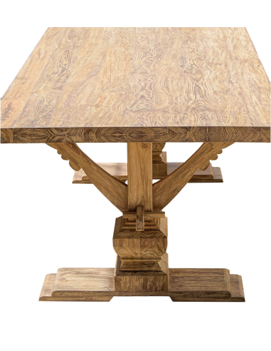 Mesa comedor teka patas torneadas