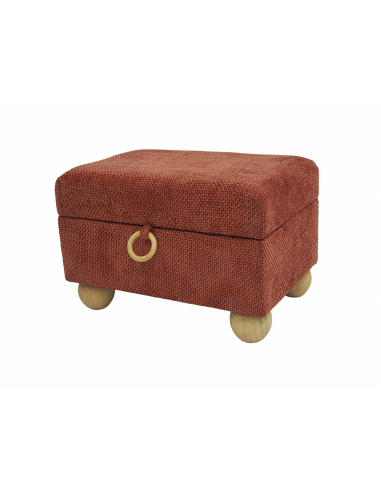 Banqueta y cofre Lukman chenilla...