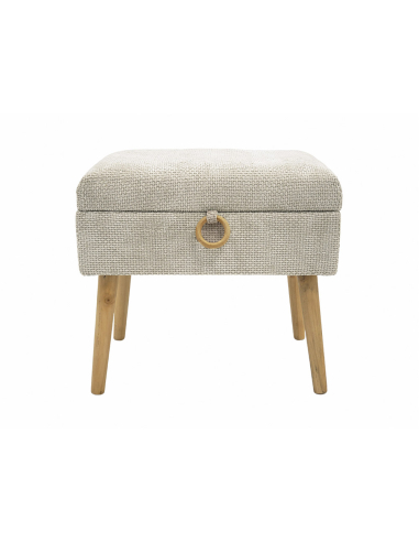 Taburete y cofre Lukman chenilla...