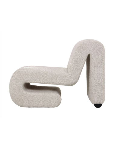 Sillón Eme rizo suave beige Sillón Eme rizo suave beige