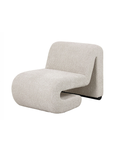Sillón Eme rizo suave beige Sillón Eme rizo suave beige