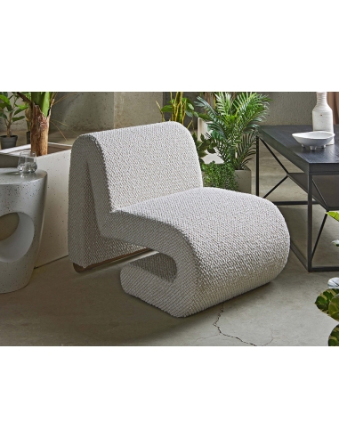 Sillón Eme bucle natural Sillón Eme bucle natural