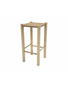 Taburete madera natural con... 2