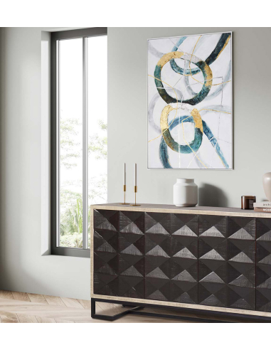 Aparador buffet Gatsby 4 puertas negro Aparador buffet Gatsby 4 puertas negro