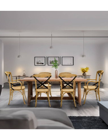 Mesa de comedor Orlando teka reciclada Mesa de comedor Orlando teka reciclada