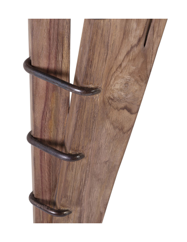 Mesa de comedor Orlando teka y hierro