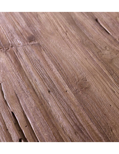 Mesa de comedor Orlando teka y hierro