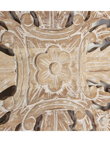 Cabecero talla teka blanqueado