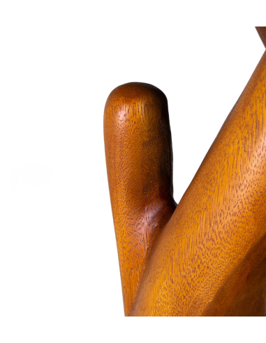 Perchero Suar natural doble tronco