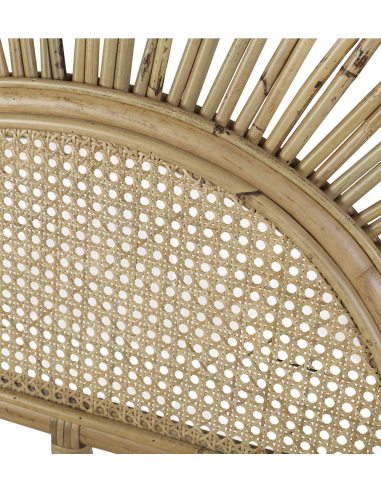 Cabecero ratán rejilla