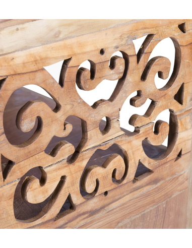 Mesita de noche talla 1 cajón 1 hueco