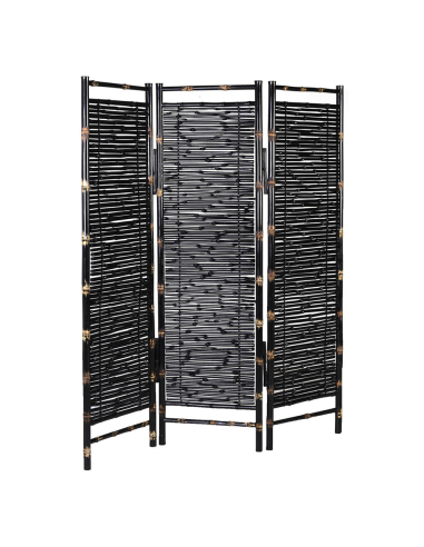 Biombo bambú negro Biombo bambú negro