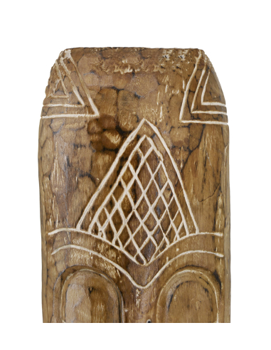 Figura tallada madera rostro