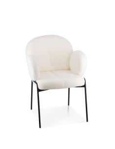Sillón Kaiho tapizado blanco