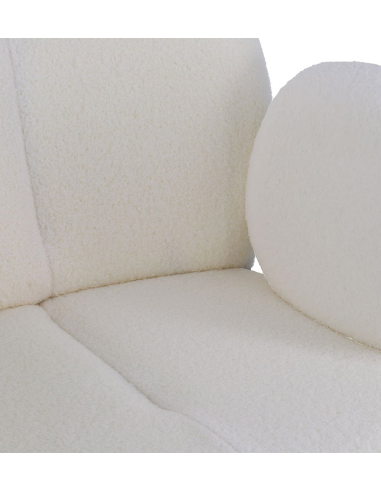 Sillón Kaiho tapizado blanco