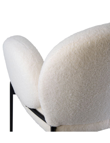 Sillón Kaiho tapizado blanco