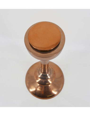 Mesita auxiliar malta con cristal