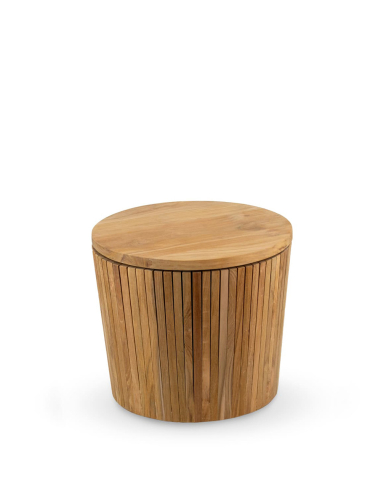 Stool teka con almacenaje