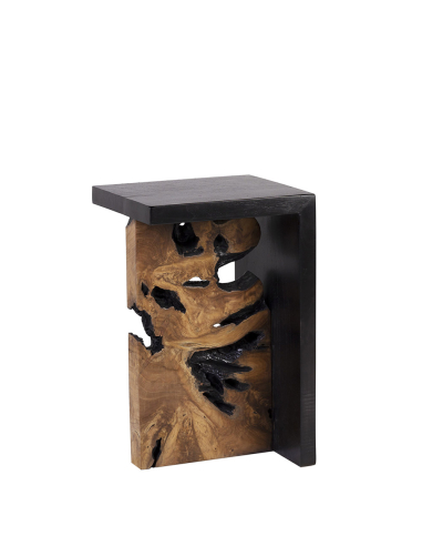 Mesa auxiliar teka raíz