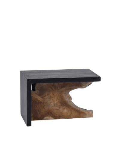 Mesa auxiliar teka raíz