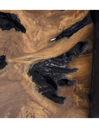 Mesa auxiliar teka raíz