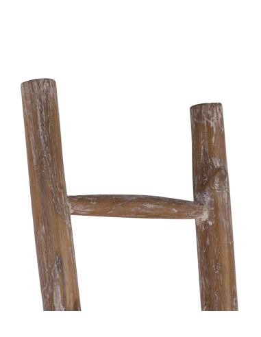 Toallero escalera madera blanqueada