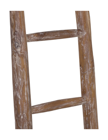 Toallero escalera madera blanqueada