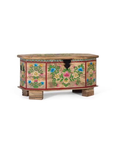 Baúl floral multicolor