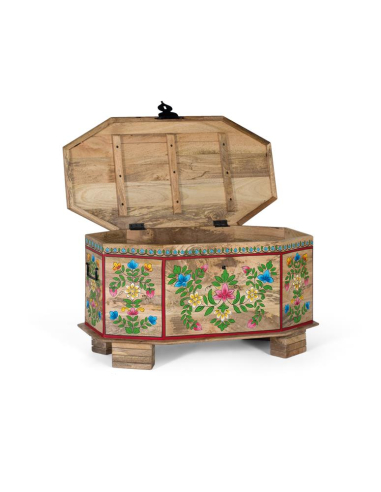 Baúl floral multicolor